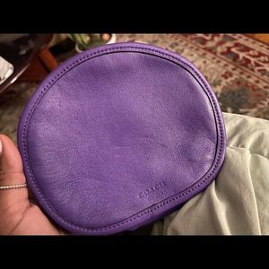 Circular Coach crossbody
